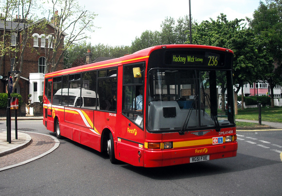 Route 236, First London, DML41408, RG51FXE, Canonbury