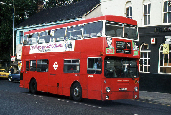 Route 97, London Transport, DMS2166, OJD166R, Walthamstow