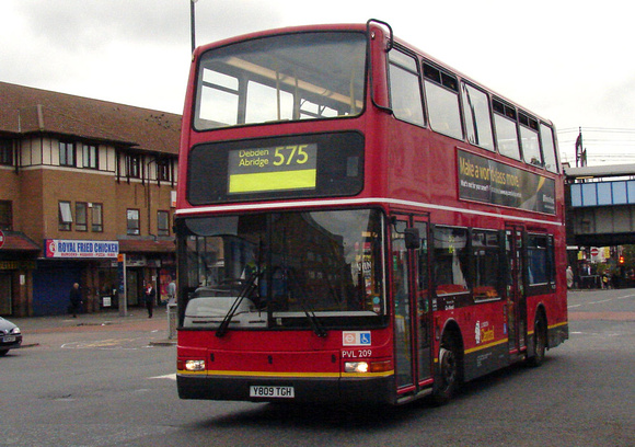 Route 575, London Central, PVL209, Y809TGH, Romford