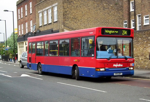 Route 274, Metroline, DLD118, V118GBY, Tolpuddle Street
