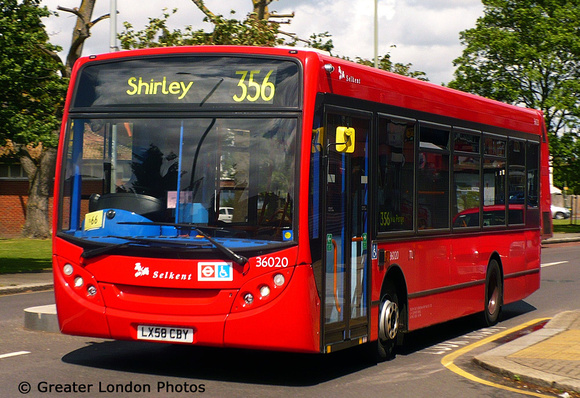 Route 356, Selkent ELBG 36020, LX58CBY, Shirley