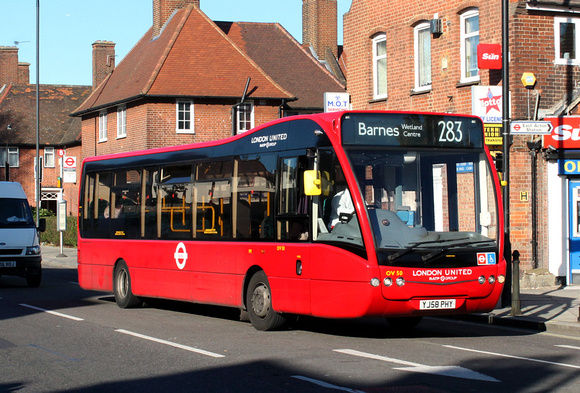 Route 283, London United RATP, OV50, YJ58PHY, East Acton