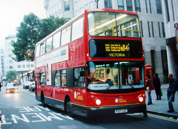 Route N84, London Central, AVL27, V127LGC, Trafalgar Square