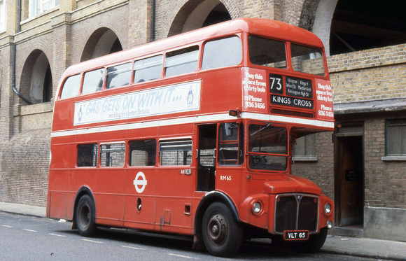 Route 73, London Transport, RM65, VLT65, King's Cross