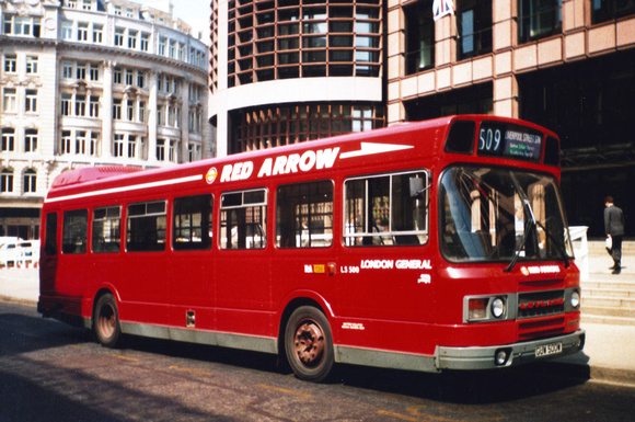 Route 509, Red Arrow, LS500, GUW500W, Liverpool Street