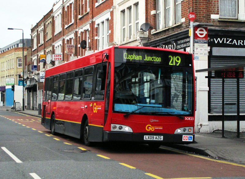 London Bus Routes | Route 219: Clapham Junction - Wimbledon