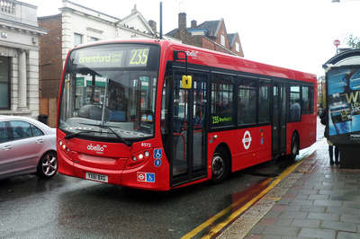 London Bus Routes: Route 235: North Brentford Quarter - Sunbury Village &emdash; Route 235, Abellio London 8572, YX61BXG, Brentford