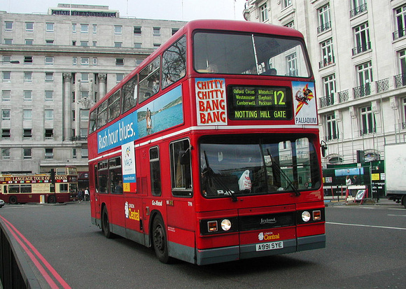 Route 12, London Central, T991, A991SYE, Marble Arch