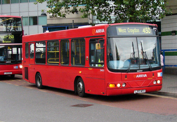 Route 450, Arriva London, DWS9, LJ53NFX, West Croydon