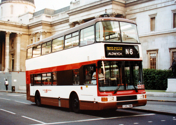Route N6, London Suburban Buses 215, L215TWM, Trafalgar Square