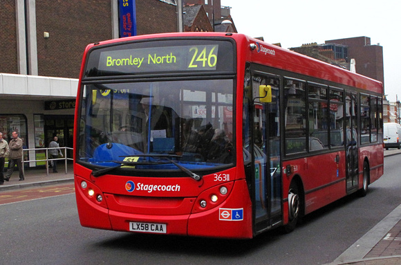 Route 246, Stagecoach London 36311, LX58CAA, Bromley