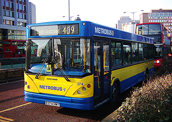 Route 409, Metrobus 374, Y374HMY, Croydon