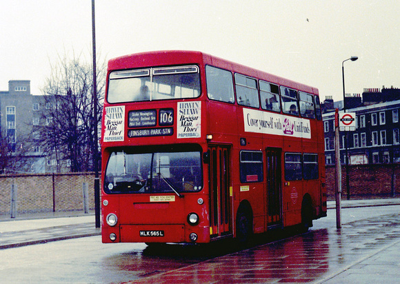 Route 106, London Transport, DMS565, MLK565L