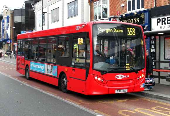 Route 358, Metrobus 731, YX11CTE, Bromley
