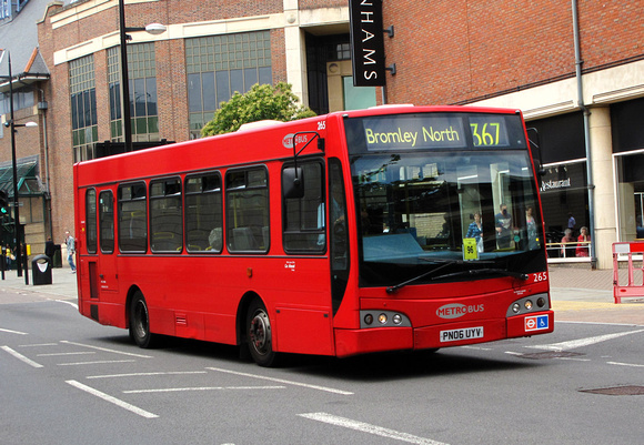 Route 367, Metrobus 265, PN06UYV, Bromley