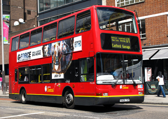 Route 171, London Central, PVL228, Y828TGH, Waterloo