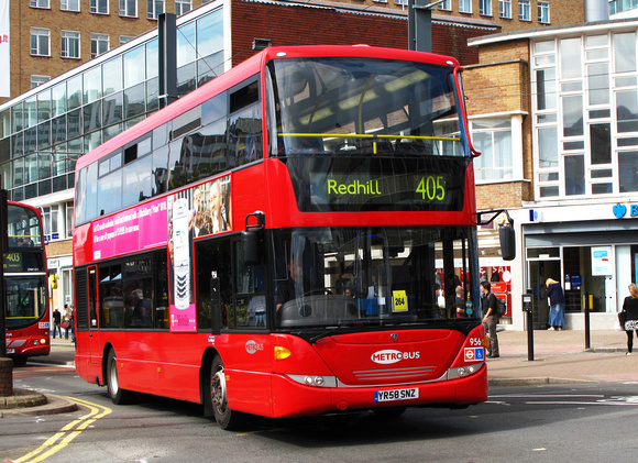 Route 405, Metrobus 956, YR58SNZ, Croydon