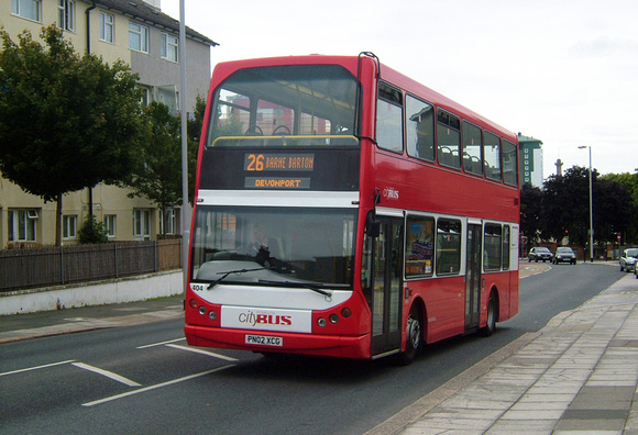 Route 26, Plymouth Citybus 404, PN02XCG, Plymouth