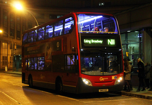 Route N11, Go Ahead London, E131, SN60BZC, Hammersmith