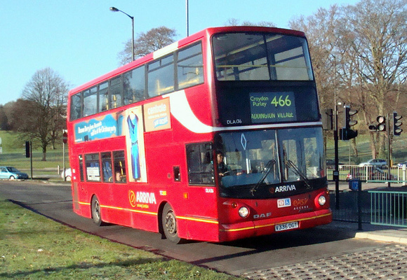 Route 466, Arriva London, DLA136, V336DGT, Addington Village