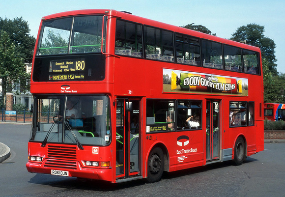 Route 180, East Thames Buses 361, R361DJN, Lewisham