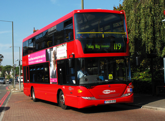 Route 119, Metrobus 959, YT59DYB, Bromley