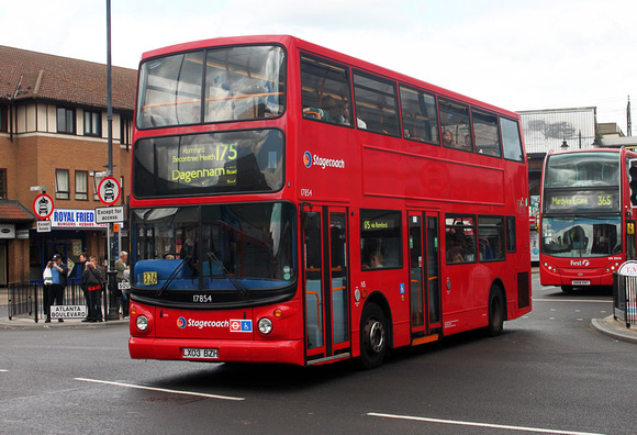 Route 175, Stagecoach London 17854, LX03BZH, Romford Station