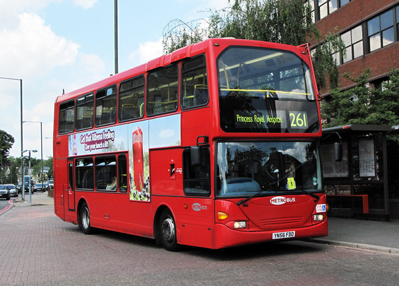Route 261, Metrobus 938, YN56FDO, Bromley