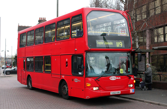Route 119, Metrobus 451, YU52XVK, Bromley North