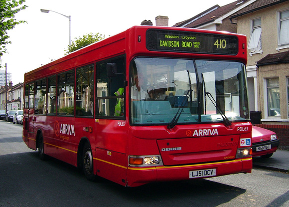 Route 410, Arriva London, PDL63, LJ51DCV, Croydon
