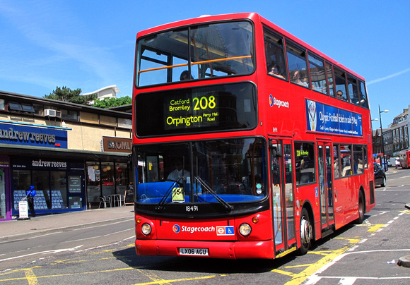 Route 208, Stagecoach London 18491, LX06AGU, Bromley South