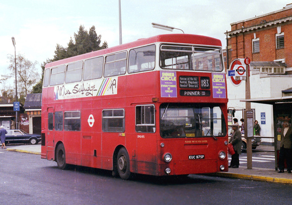 Route 183, London Transport, DMS1975, KUC975P