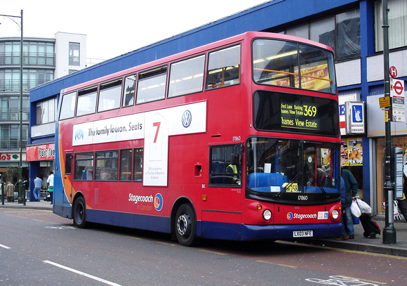 Route 369, Stagecoach London 17860, LX03NFE, Barking