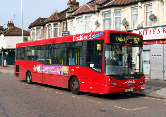 Route 167, Docklands Buses, ED24, LX07BYP, Ilford