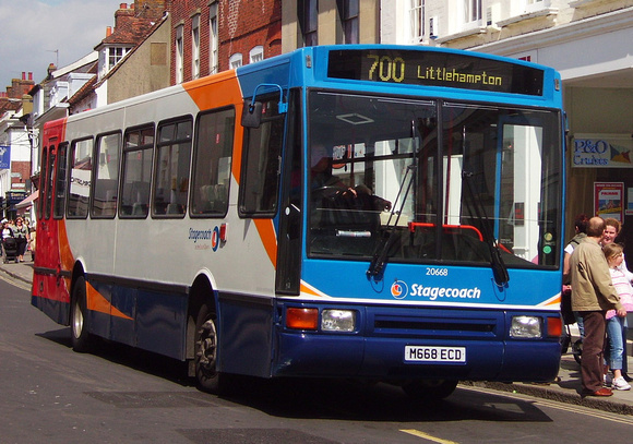Route 700, Stagecoach South Coast 20668, M668ECD, Chichester