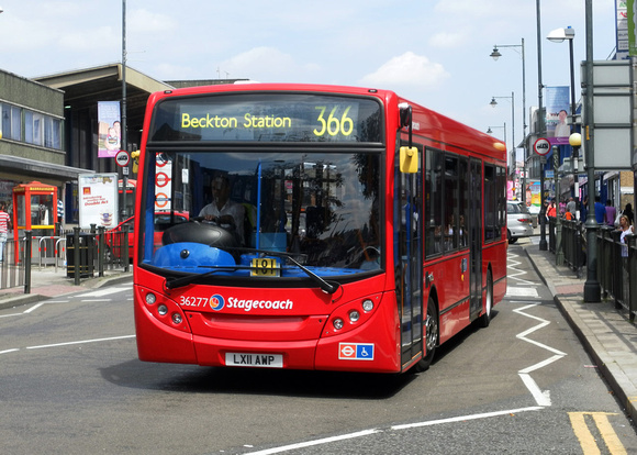 Route 366, Stagecoach London 36277, LX11AWP, Barking