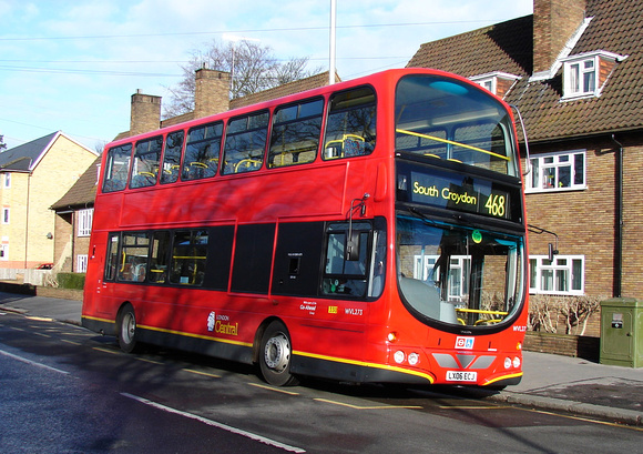 Route 468, London Central, WVL273, LX06ECJ, South Croydon