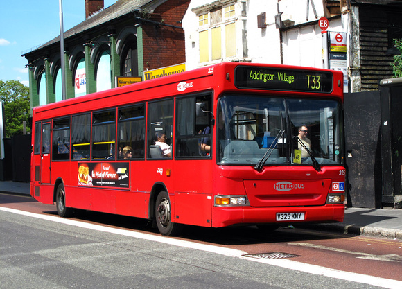 Route T33, Metrobus 325, V325KMY, Croydon