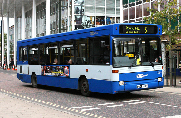 Route 5, Metrobus 308, P308HDP, Crawley
