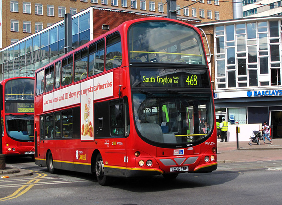 Route 468, London Central, WVL256, LX06EBF, Croydon