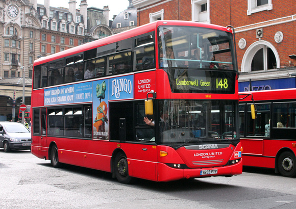 Route 148, London United RATP, SP110, YR59FYP, Victoria