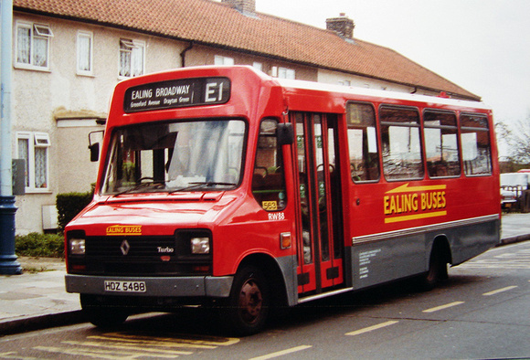 Route E1, Ealing Buses, RW88, HDZ5488, Greenford