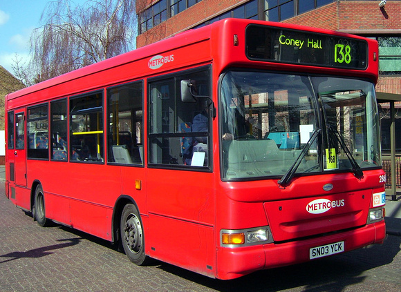 Route 138, Metrobus 286, SN03YCK, Bromley