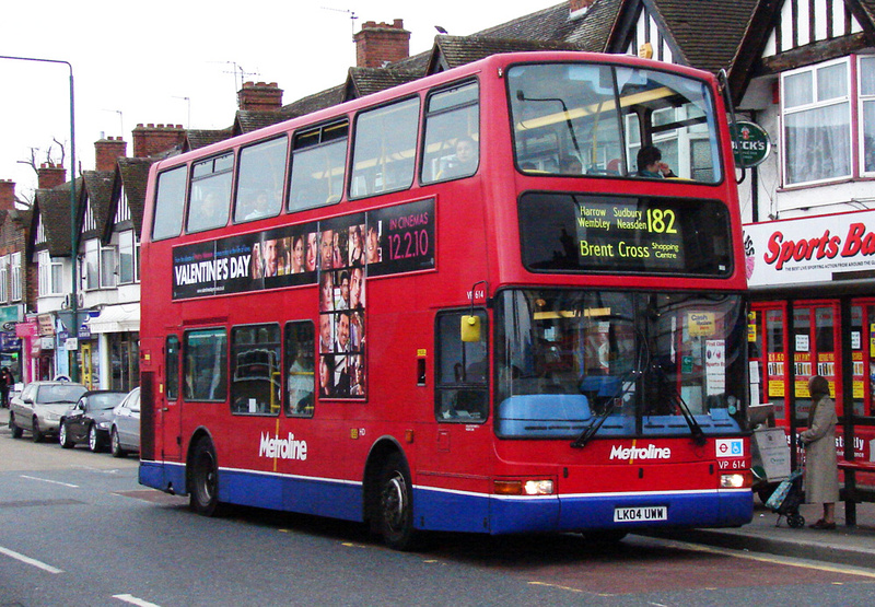 London Bus Routes | Route 182: Brent Cross - Harrow Weald, Oxhey Lane ...