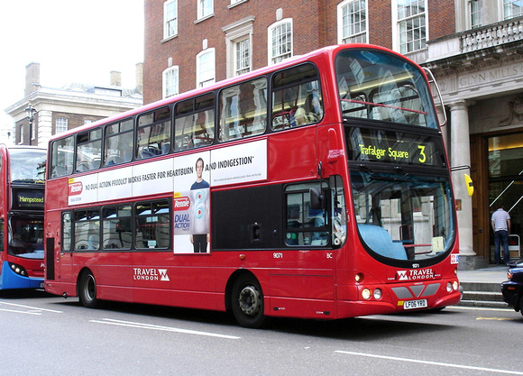 Route 3, Travel London 9071, LF06YRD, Whitehall