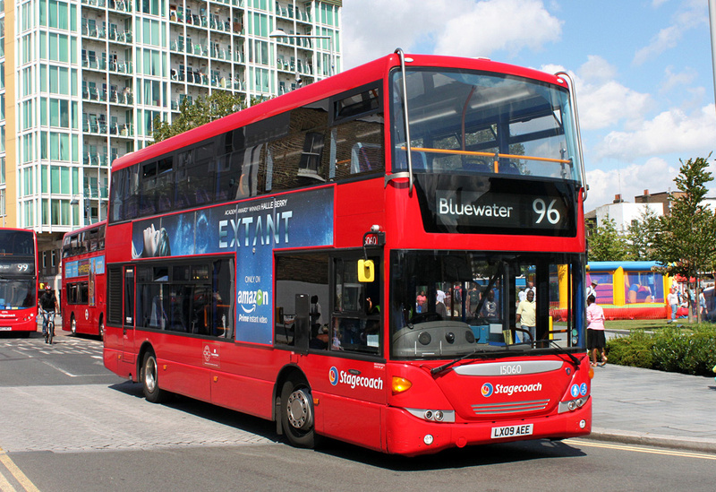 London Bus Routes | Route 96: Bluewater - Woolwich | Route 96 ...