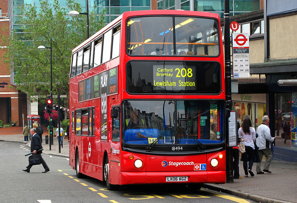 Route 208, Stagecoach London 18494, LX06AGZ, Bromley