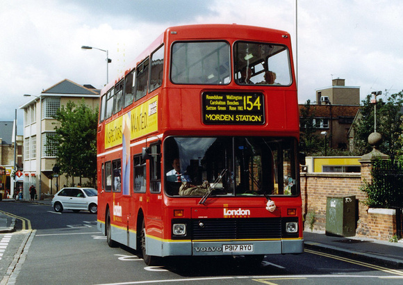 Route 154, London General, NV117, P917RYO, Croydon