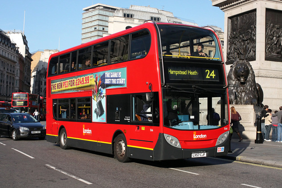 Route 24, London General, E66, LX57CJF, Trafalgar Square