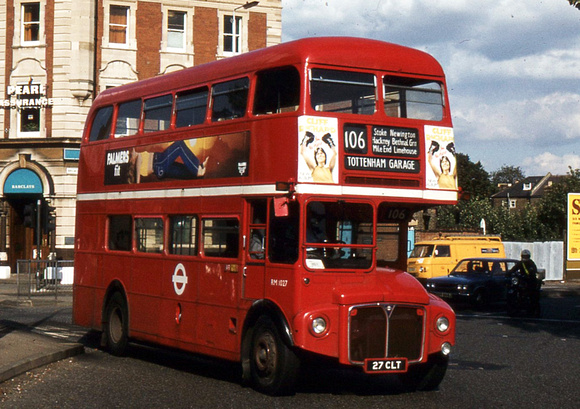 Route 106, London Transport, RM1027, 27CLT, Tottenham